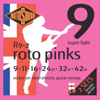 Rotosound Roto Pinks R9DD 09-42 Doubledecker Set of 2 купить