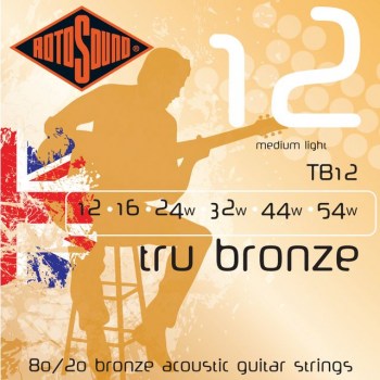 Rotosound Tru Bronze TB12 12-54 80/20 Bronze купить