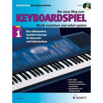 Schott-Verlag Der Neue Weg zum Keyboardspiel Benthien, Band 1, Buch/CD купить