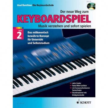 Schott-Verlag Der neue Weg zum Keyboardspiel Benthien, Band 2, Buch/CD купить