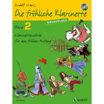 Schott-Verlag Die frohliche Klarinette 2 NEU Mauz, Schule und CD купить