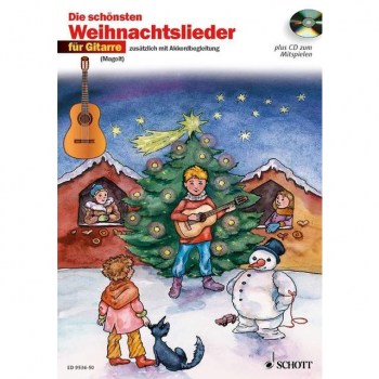 Schott-Verlag Die schonsten Weihnachtslieder Ausgabe mit CD, Gitarre купить