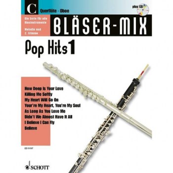 Schott-Verlag Pop-Hits, Bloser-Mix Play-along C-Instrumente купить