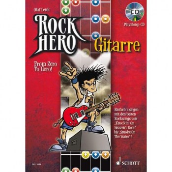 Schott-Verlag Rock Hero, Gitarre Olaf Lenk, Lehrbuch/CD купить