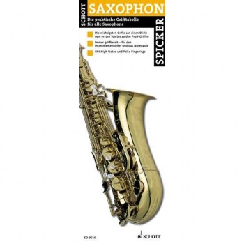 Schott-Verlag Saxophon-Spicker Grifftabelle for Saxophon купить