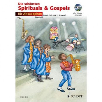 Schott-Verlag Schonsten Spirituals & Gospels Magolt,1-2 Alt-Sax,Buch/CD купить