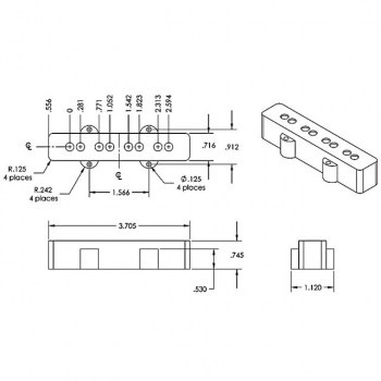 Seymour Duncan SSTK-J2B BLK Hot Jazz Stack Bridge Black 4-phase купить