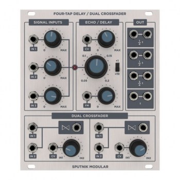 Sputnik Modular Four TAP Delay Dual Crossfader Delay & Crossfader Modul купить