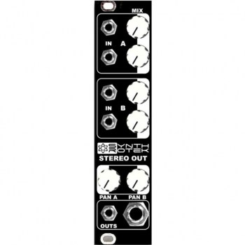 Synthrotek MST Stereo Output Mixer Black Panel купить