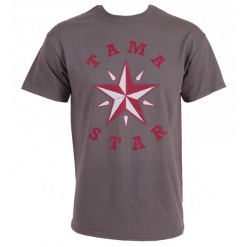 Tama T-Shirt TAMT002L, Size L, Grey w/red Logo купить