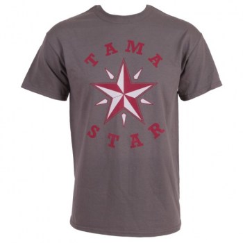 Tama T-Shirt TAMT002M, Size M, Grey w/red Logo купить