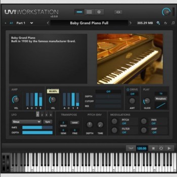 UVI Sounds & Software Grand Piano Collection CODE Software Instrument купить