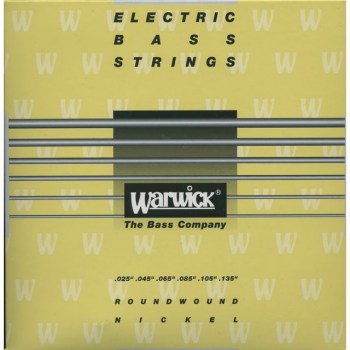 Warwick Bass Strings, 25-135, Yellow 6 String Set, Nickel Strings купить