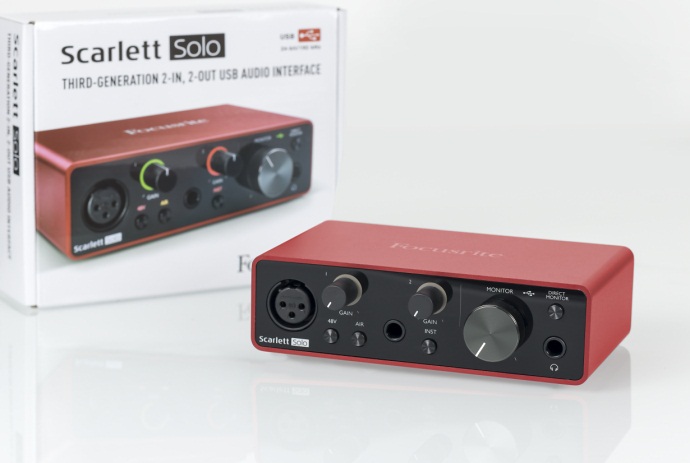 Внешняя звуковая карта focusrite scarlett solo 3rd