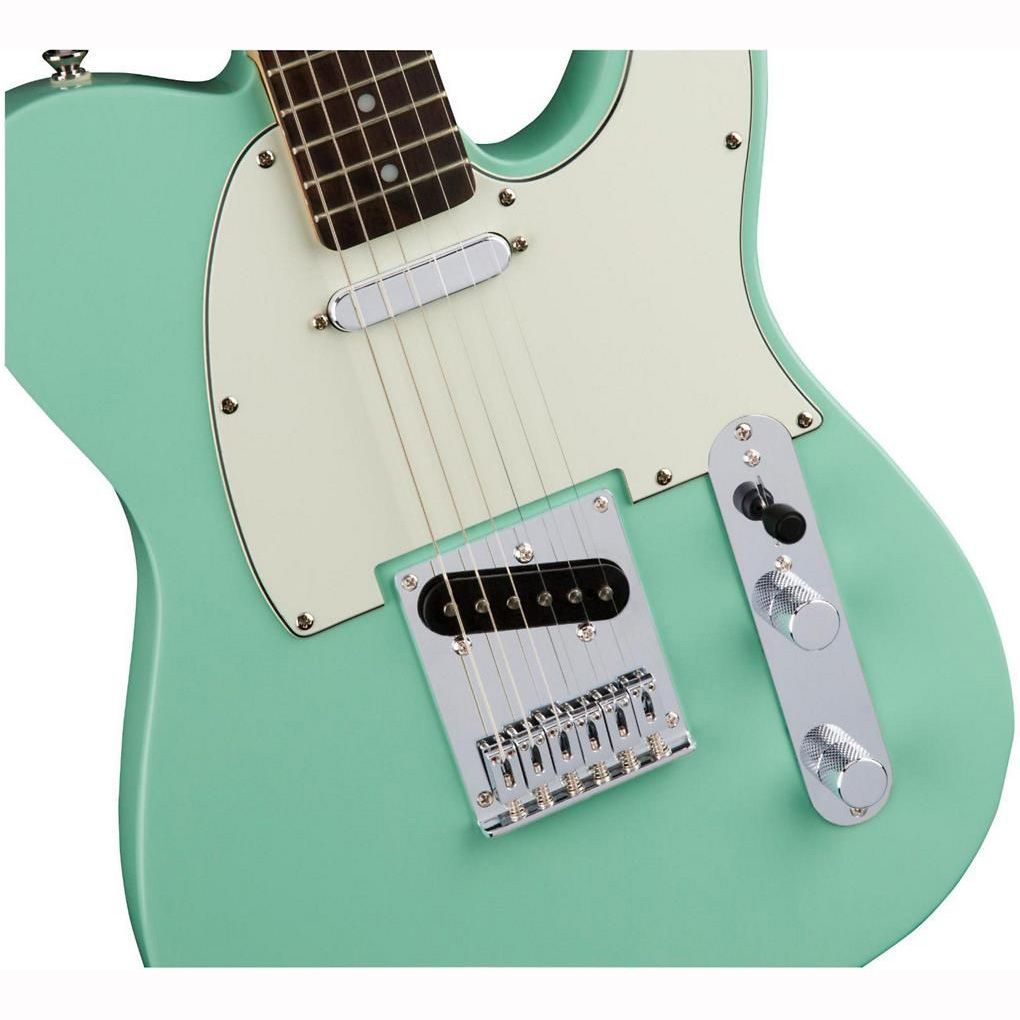 squier tele surf green