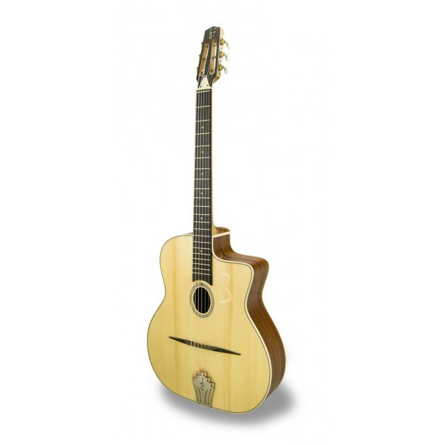 APC JM 100 Jazz Manouche Guitar massive Fichte Oval Hole