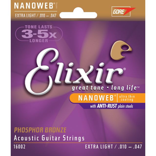 elixir nanoweb phosphor bronze acoustic guitar strings