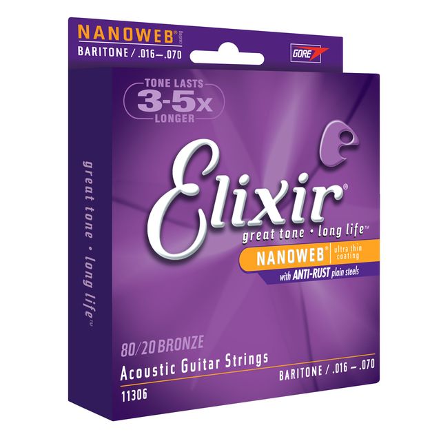 elixir acoustic baritone strings