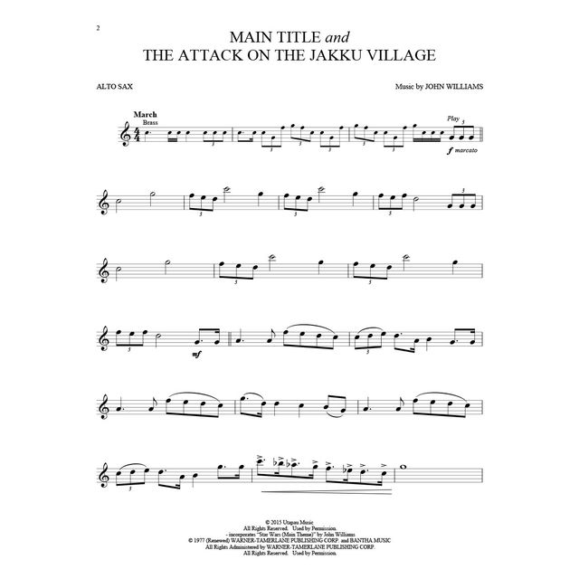 Hal Leonard Instrumental Play-Along: Star Wars - The Force Awakens - Alto S...