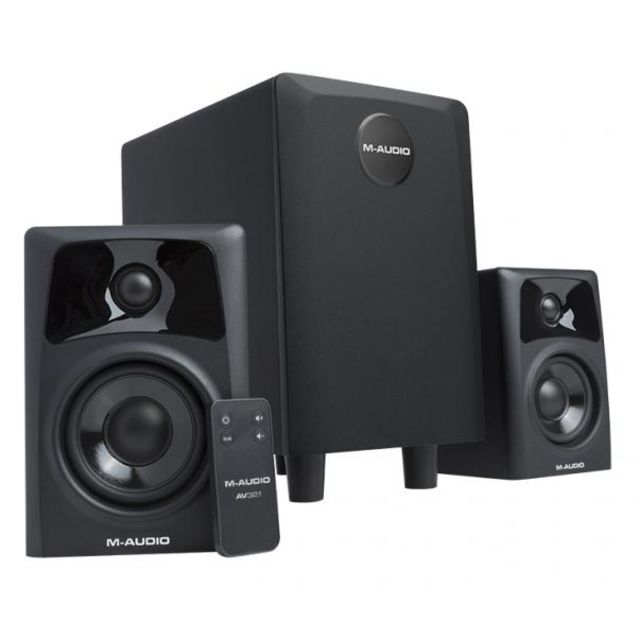 M audio cheap 2.1 speakers