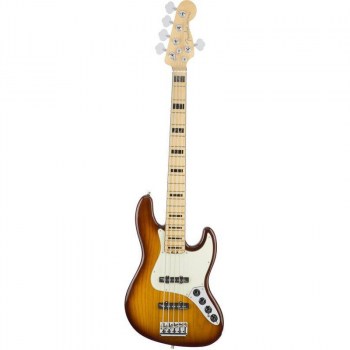 Fender American Elite Jazz Bass® V Ash, Maple Fingerboard, Tobacco Sunburst купить