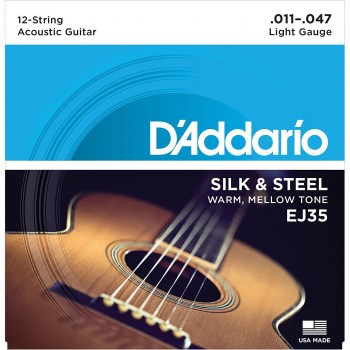 D`addario Ej35 Set Folk Silk & Steel 12str купить