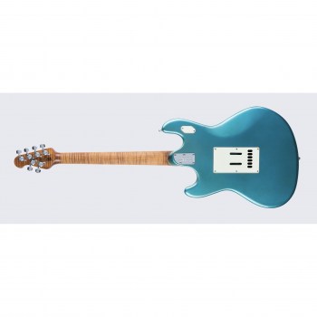 Music Man Stingray Guitar Hh Trem - Vintage Turquoise - Figured Roasted Maple/maple - Parchment купить