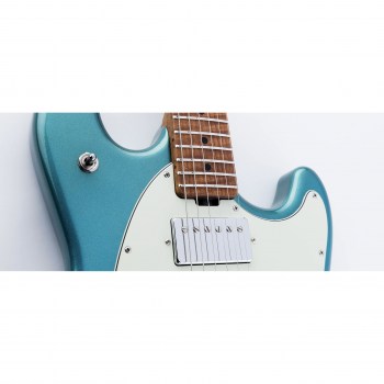 Music Man Stingray Guitar Hh Trem - Vintage Turquoise - Figured Roasted Maple/maple - Parchment купить