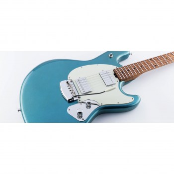 Music Man Stingray Guitar Hh Trem - Vintage Turquoise - Figured Roasted Maple/maple - Parchment купить