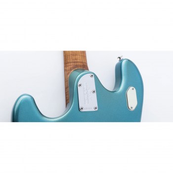 Music Man Stingray Guitar Hh Trem - Vintage Turquoise - Figured Roasted Maple/maple - Parchment купить