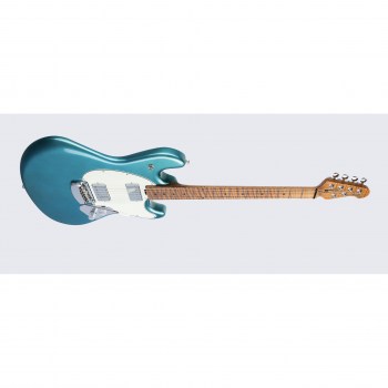 Music Man Stingray Guitar Hh Trem - Vintage Turquoise - Figured Roasted Maple/maple - Parchment купить