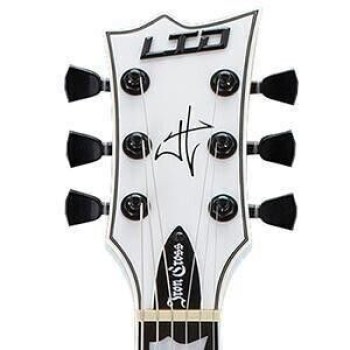 ESP LTD Iron Cross Snow White with Stripes Graphic купить