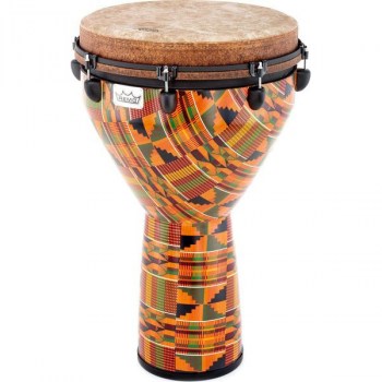 Remo DJ-0016-PM- Djembe, MONDO™, Key-Tuned, 16` X 27`, SKYNDEEP® FIBERSKYN®, Contour Tuning Brackets, Kintekloth Finish купить