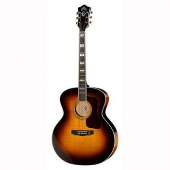 Guild F-55 Antique Burst Jumbo, Solid Sitka Spruce Top And Solid Indian Rosewood Sides And Back. купить