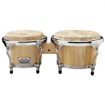 Remo CR-P780-00- Crown Percussion®, Bongo Set, 7` & 8.5`, Natural Wood купить