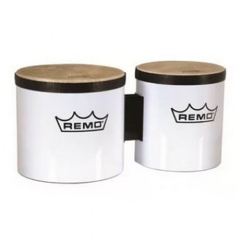 Remo BG-5300-00- Bongo, Drum, Festival Pre-Tuned, 6`/7` X 6.5`, SKYNDEEP®, FIBERSKYN®, White купить