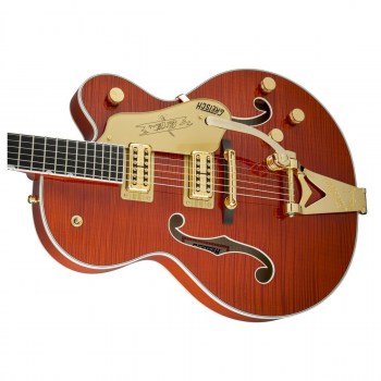 Gretsch G6120TFM Players Edition Nashville® with String-Thru Bigsby®, Filter`Tron™ Pickups, Flame Maple, Orange Stain купить