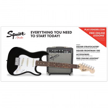 Fender Squier PK STRAT SS SQ10G BLK 230V EU купить