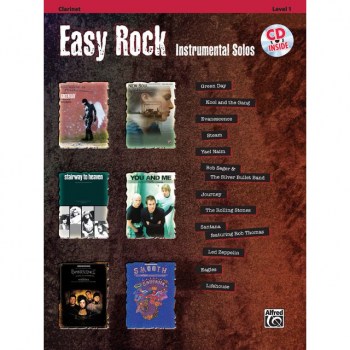 Alfred Music Easy Rock - Clarinet Instrumental Solos, Book/CD купить