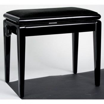 Baltes Piano Bench 054 Black Polished - Fabric - Beethoven Bench купить