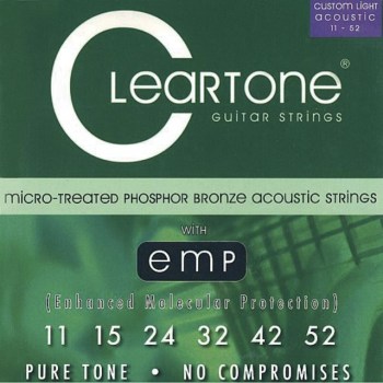 Cleartone A-Guitar Strings 11-52 CT7411 Custom Light, EMP Strings купить
