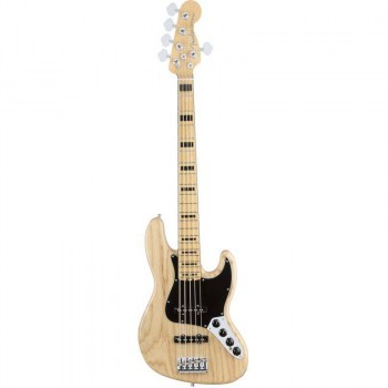 Fender American Elite Jazz Bass® V Ash, Maple Fingerboard, Natural купить