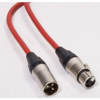 Cordial Microphone Cable XLR 10m Red Neutrik Connectors купить