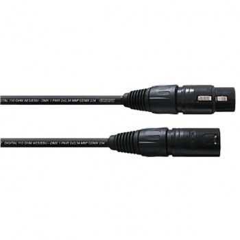 Cordial DMX AES/EBU Cable XLR, 2m Neutrik-Plug, Black купить