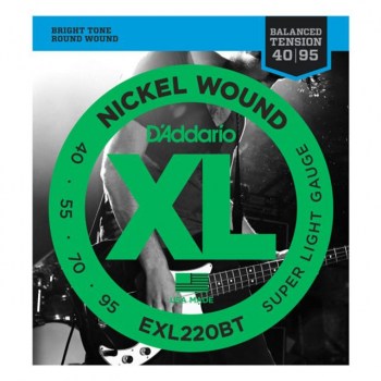 D'Addario Bass Strings XL Balanced 40-95 40-55-70-95, EXL220BT купить