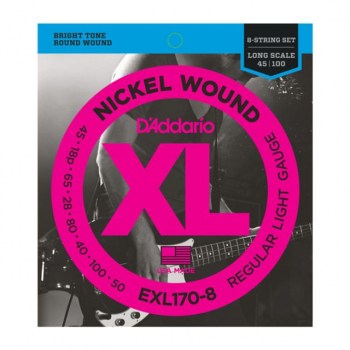 D'Addario 8er Bass XL Nickel 45-100 EXL170-8 купить