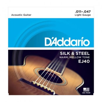 D'Addario A-Guit.Strings EJ40 11-47 Silk&Steel купить