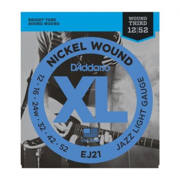 D'Addario E-Guitar Strings 12-52 EJ21 Nickel Wound купить