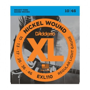 D'Addario E-Guitar Strings EXL110 10-46 Nickel Wound купить