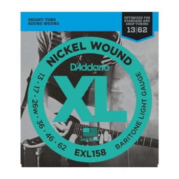 D'Addario E-Guitar Strings EXL158 13-62 Nickel Wound купить